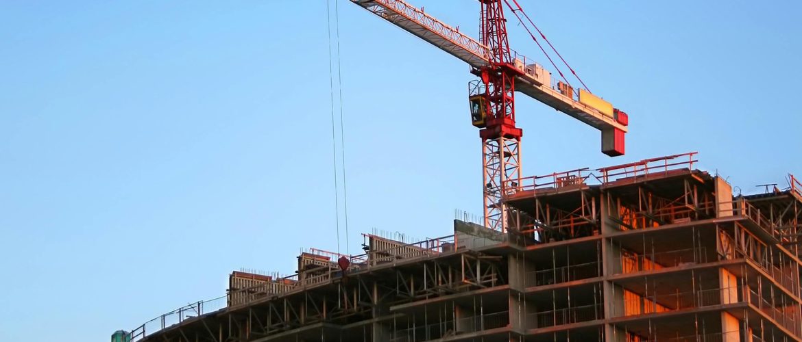 Newly constructed building requiring post construction clean up services